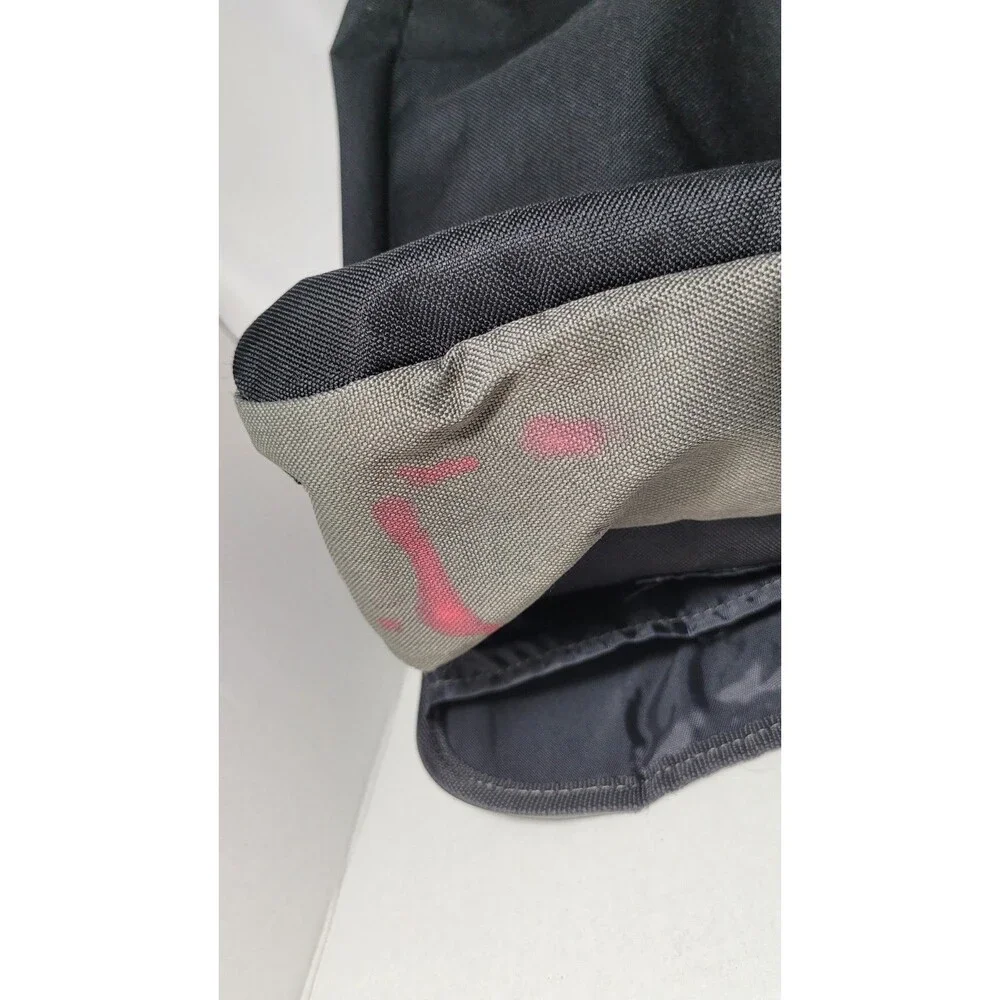 Messenger Bag NSBE Black Gray Canvas Laptop Crossbody Shoulder Carry Stain